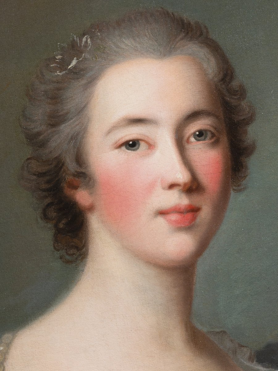 Hortense-Félicité de Mailly-Nesle, atelier de Jean-Marc Nattier, Paris, vers 1740, XVIIIème siè-photo-4