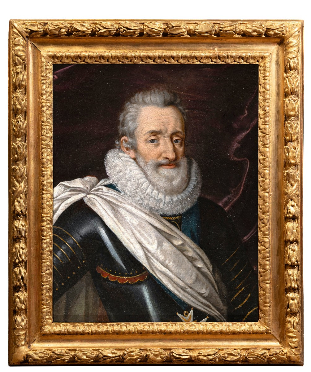 Portrait d’Henri IV en armure, atelier de Frans Pourbus, vers 1610, XVIIème siècle