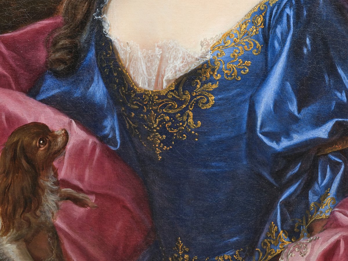 Portrait d’une aristocrate, attribué à Alexis Simon Belle (1674-1734), début du XVIIIème-photo-2