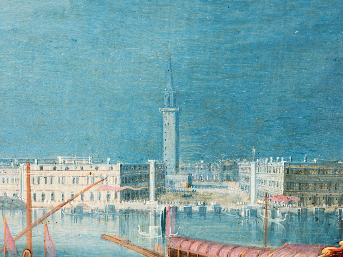 Fête de l’Ascension à Venise, Louis de Caullery, école Flamande du XVIIème, huile sur panneau-photo-5