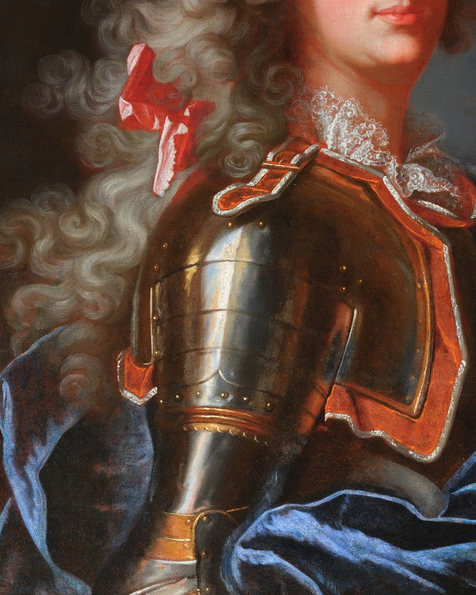 Portrait Of An Officer, Hyacinthe Rigaud & Studio, 18th French School-photo-3
