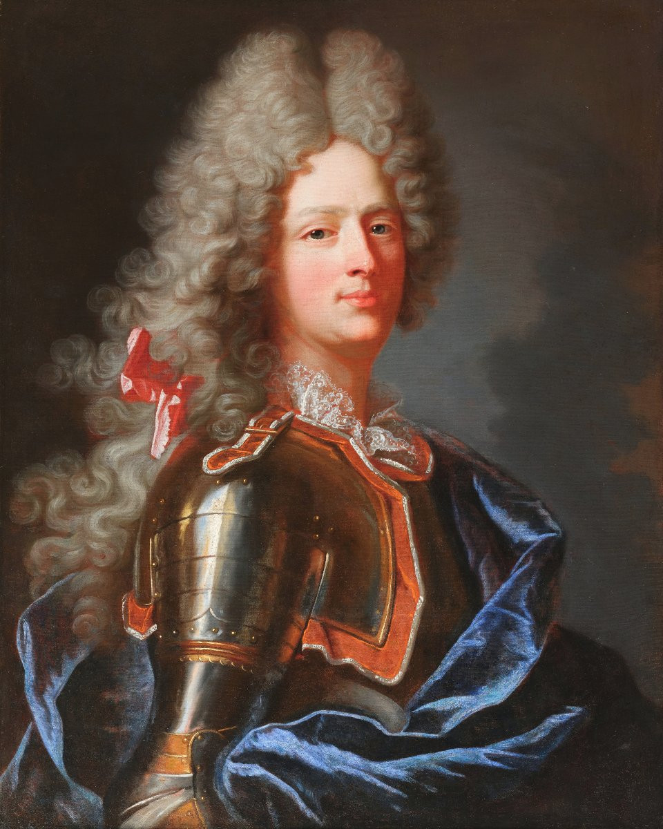 Portrait Of An Officer, Hyacinthe Rigaud & Studio, 18th French School-photo-4