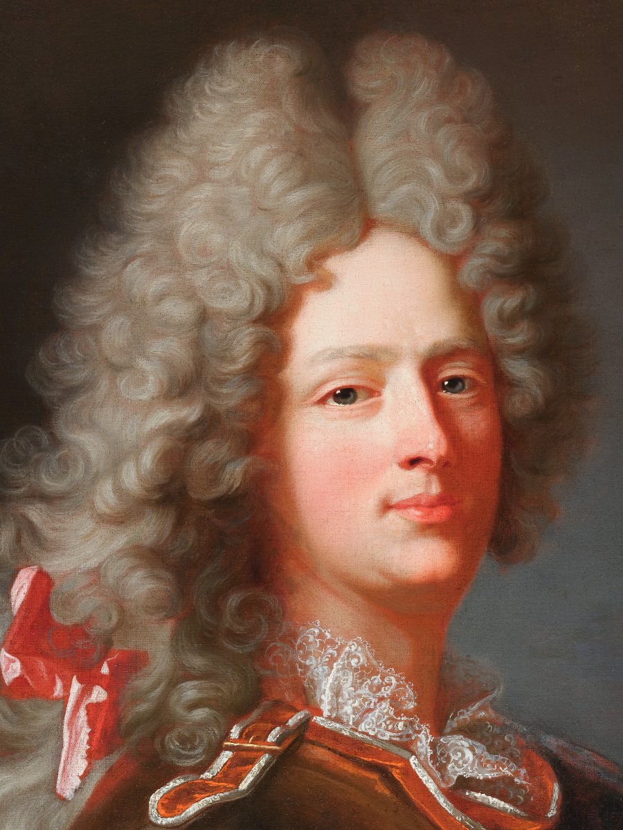 Portrait Of An Officer, Hyacinthe Rigaud & Studio, 18th French School-photo-2