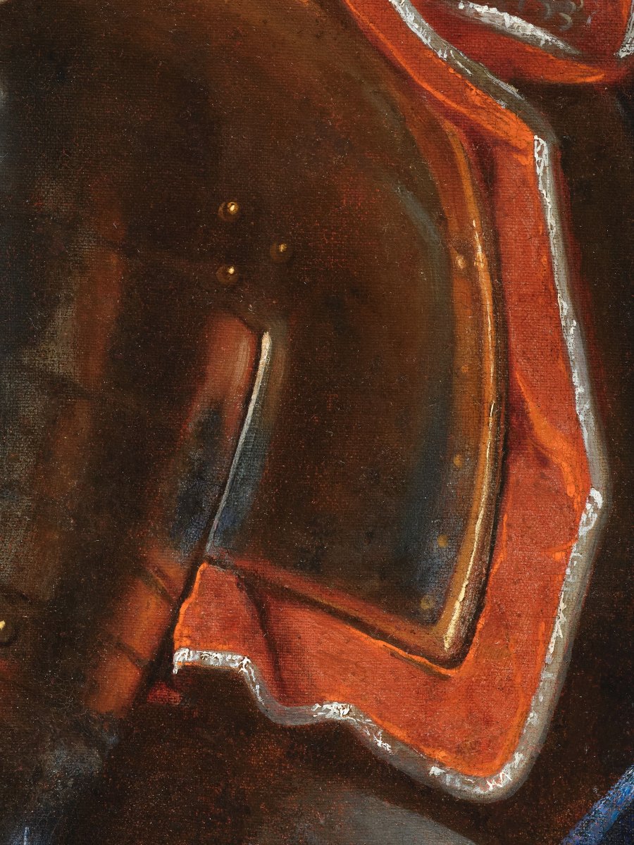 Portrait Of An Officer, Hyacinthe Rigaud & Studio, 18th French School-photo-4