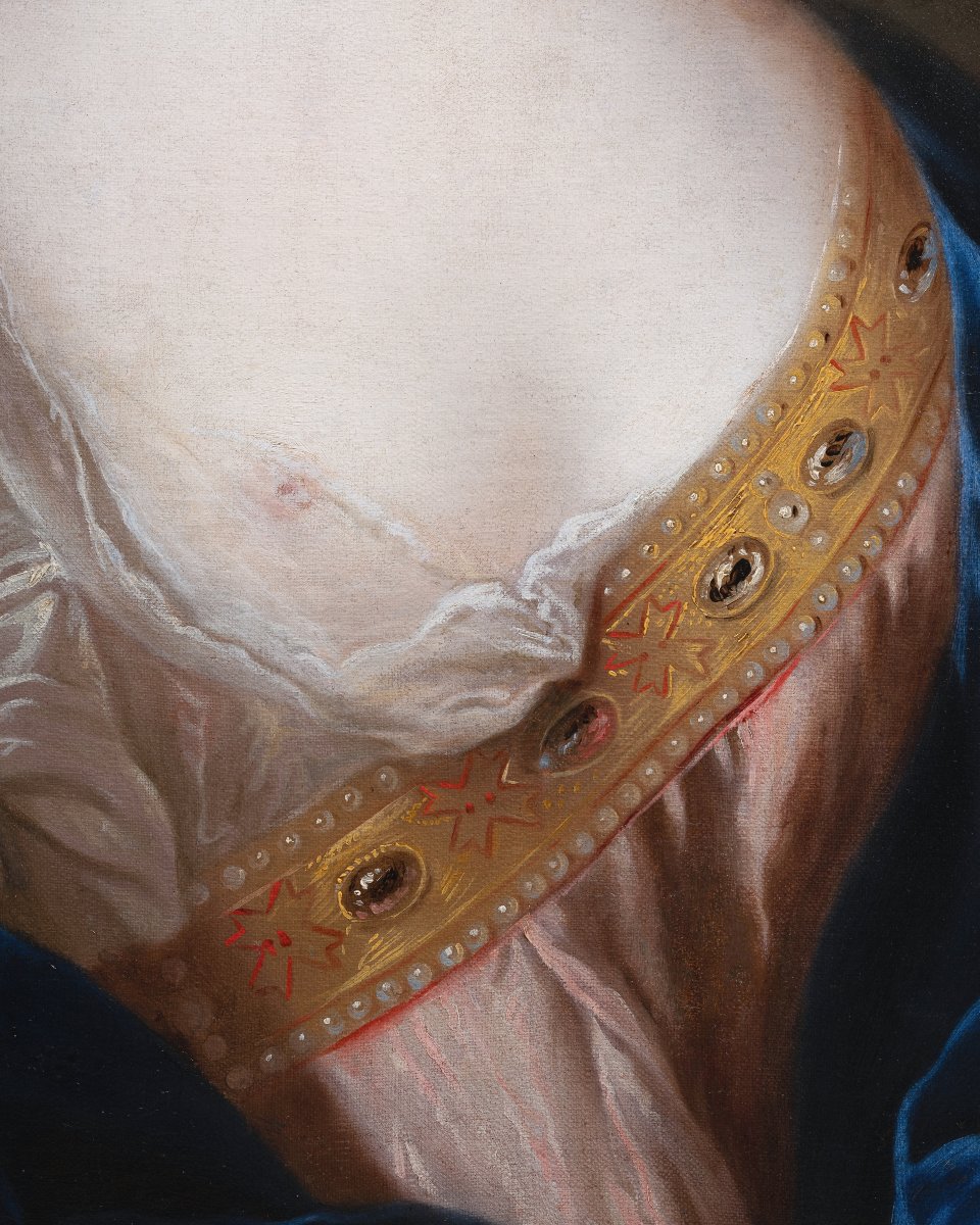 Marquise d'Espinay By François De Troy Circa 1685, 17th Century French School-photo-4