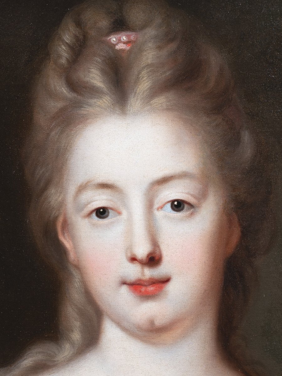 Marquise d'Espinay By François De Troy Circa 1685, 17th Century French School-photo-3
