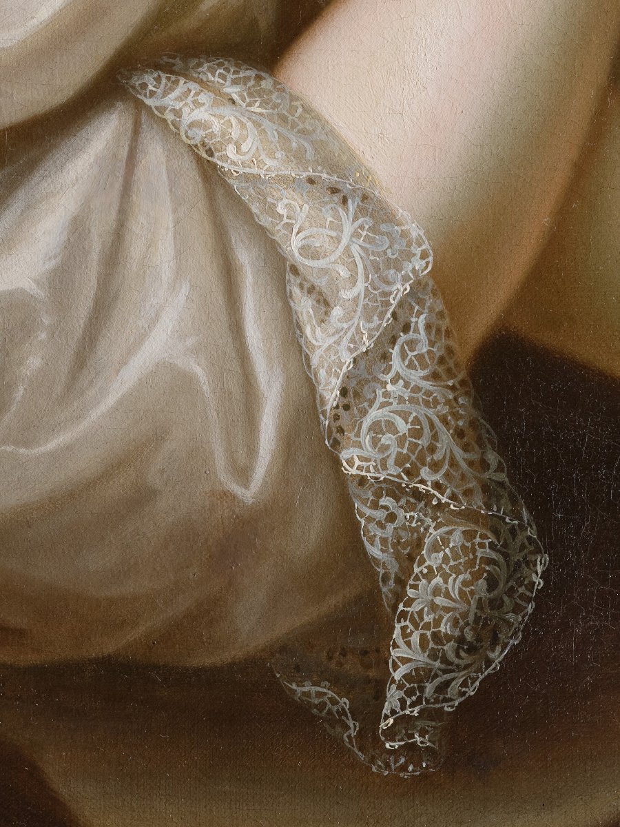 Portrait de la duchesse d'Humières, école française du XVIIe vers 1685-photo-3