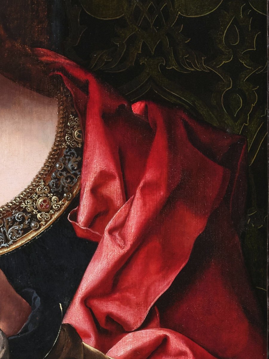 Virgin With Child, Studio Of Jan Gossaert (1478-1532), Antwerp 16th Century-photo-3