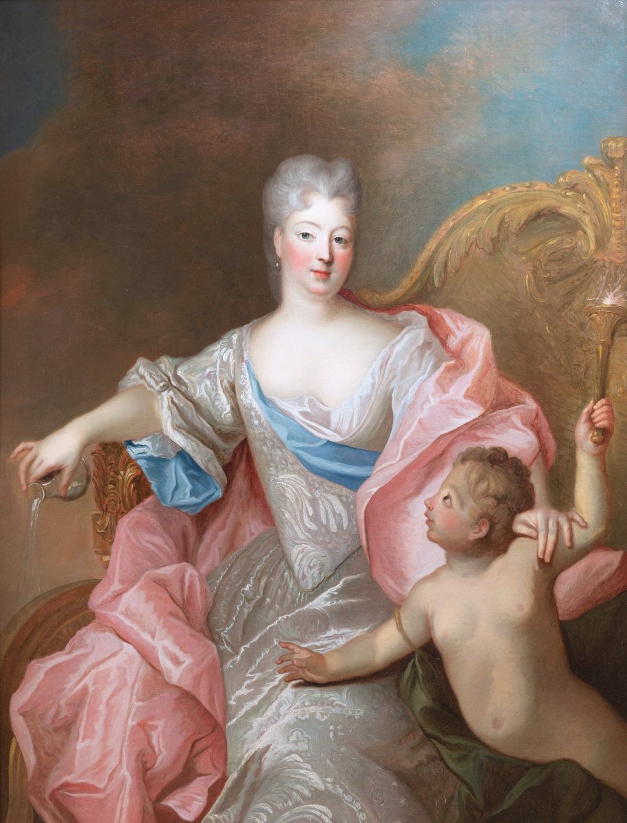 Portrait Of Duchess Of Berry As Venus  - Pierre Gobert (1662-1744), Circa 1715-1720-photo-2