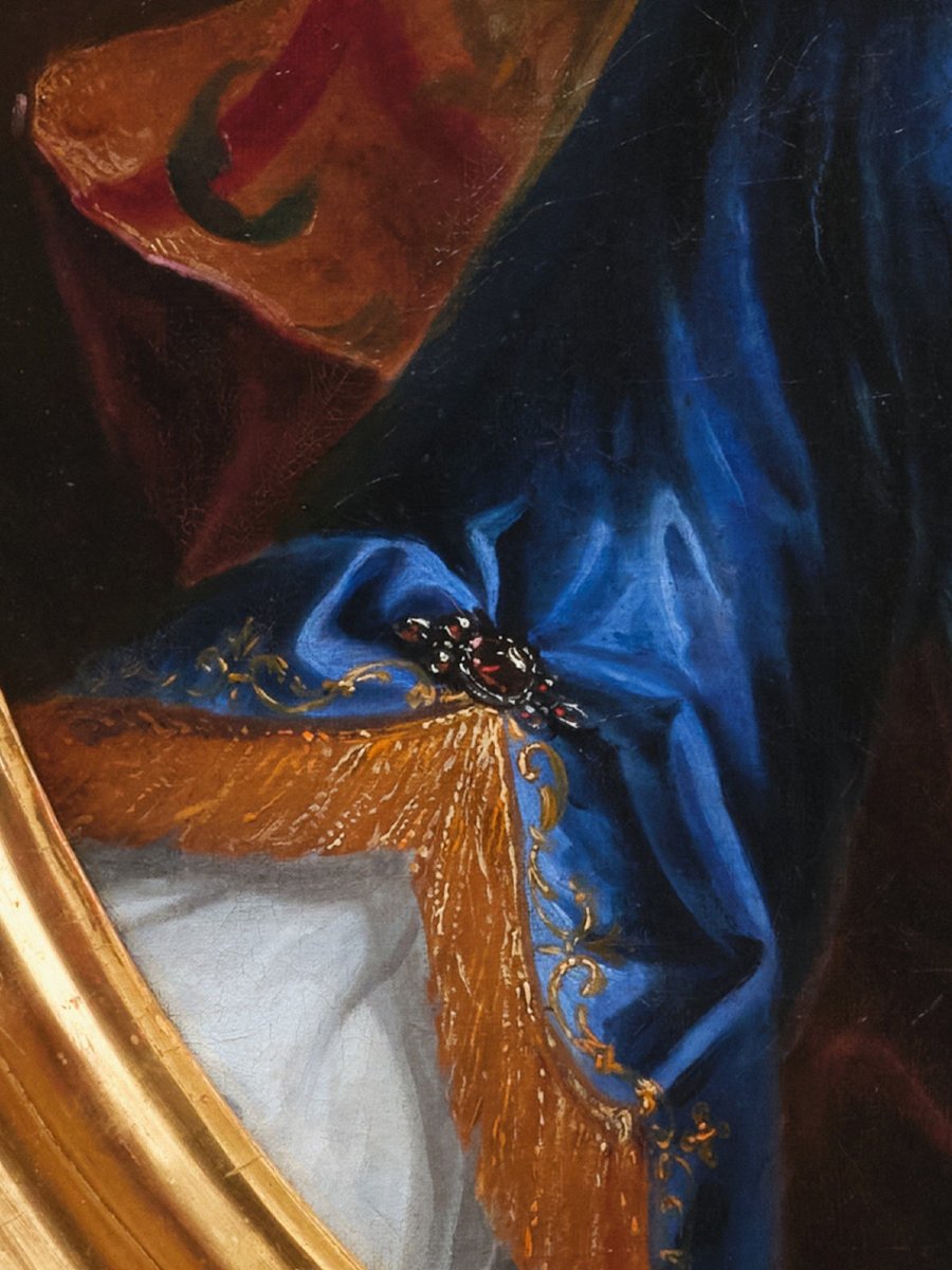 Portrait de la comtesse de Hombourg, atelier de Nicolas de Largillièrre, début XVIIIème-photo-5