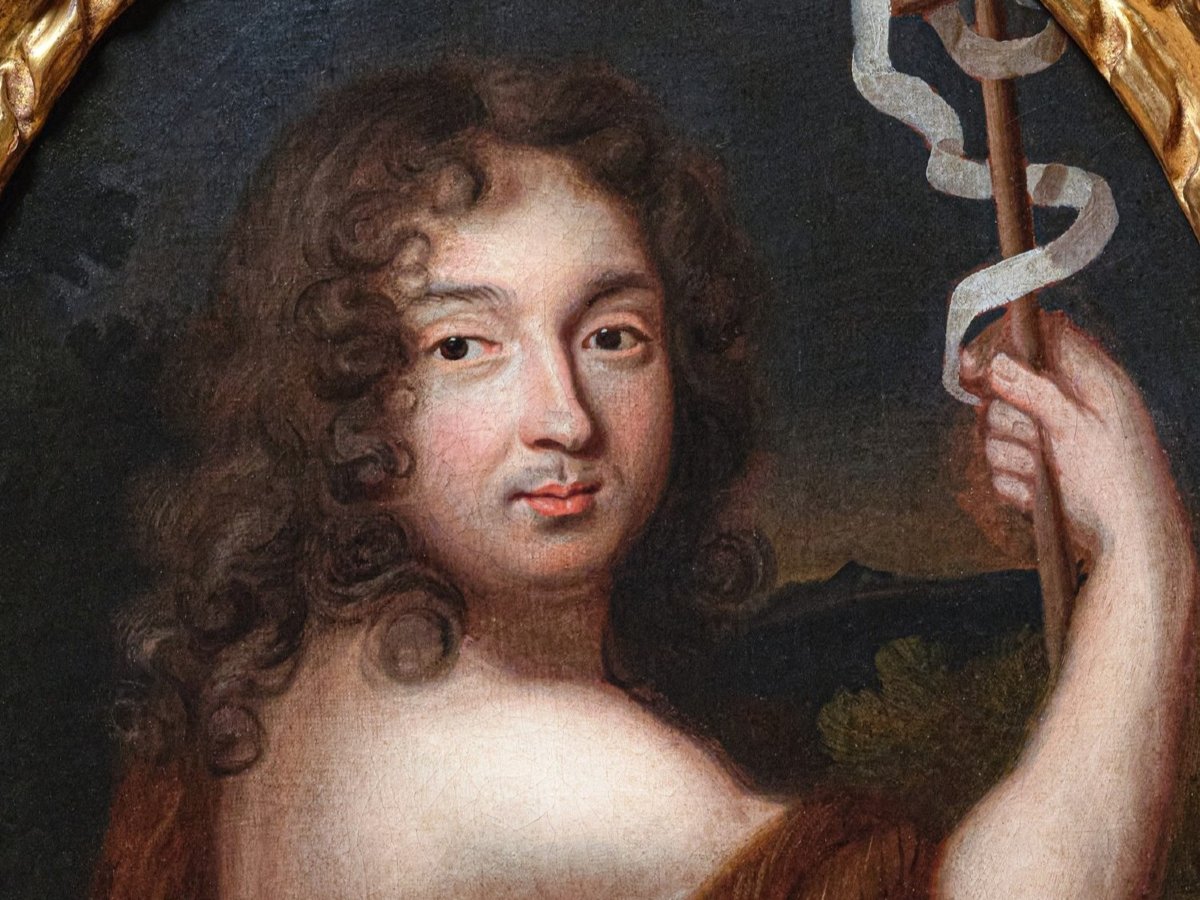 Portrait Of A Gentleman As Saint John The Baptist, Circle Of Nicolas Mignard, 17th Century-photo-3