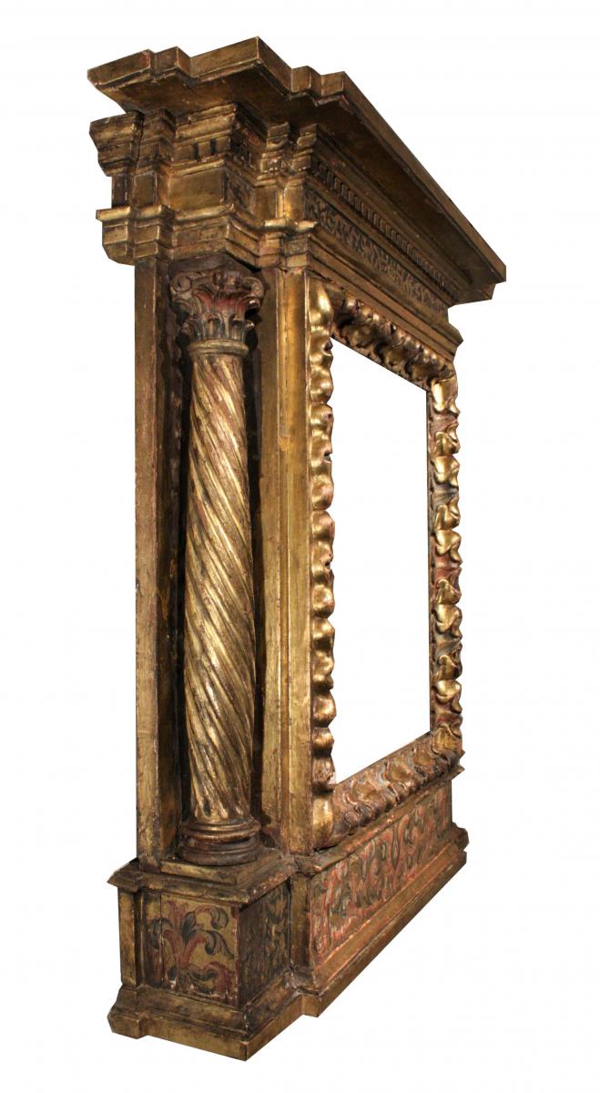 Renaissance Italian Giltwood Frame Tabernacle-photo-2
