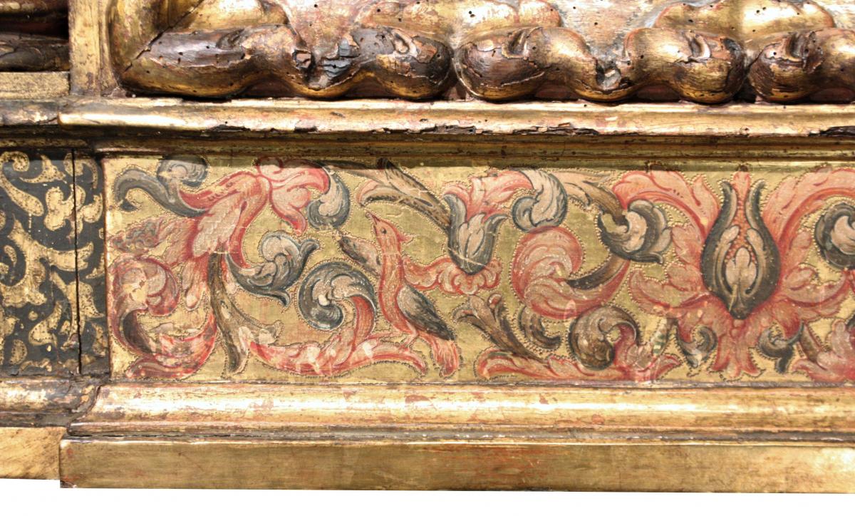 Renaissance Italian Giltwood Frame Tabernacle-photo-4