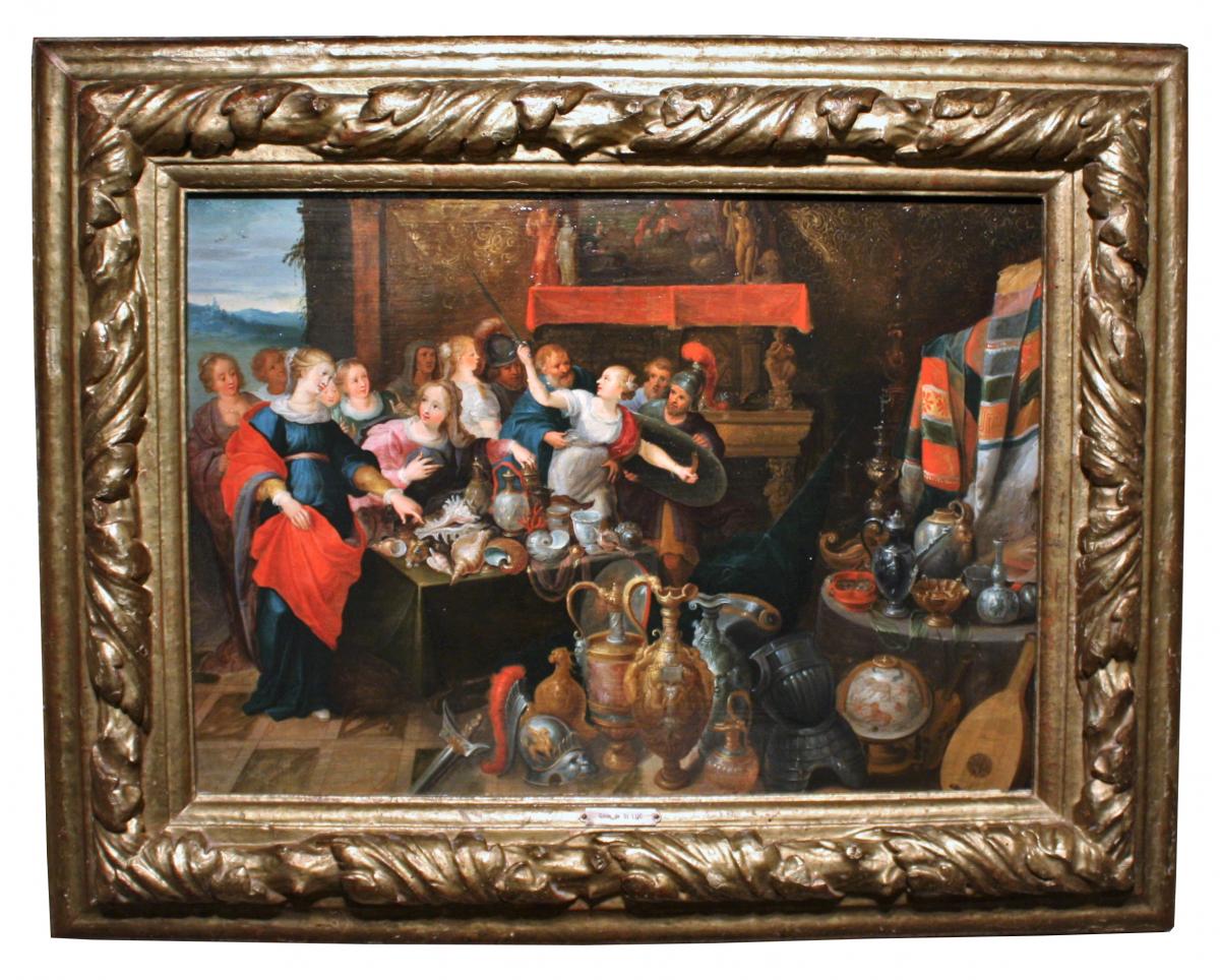 Daughters Of Lycomedes, Workshop Of Frans Francken The Younger (1581-1642)-photo-2