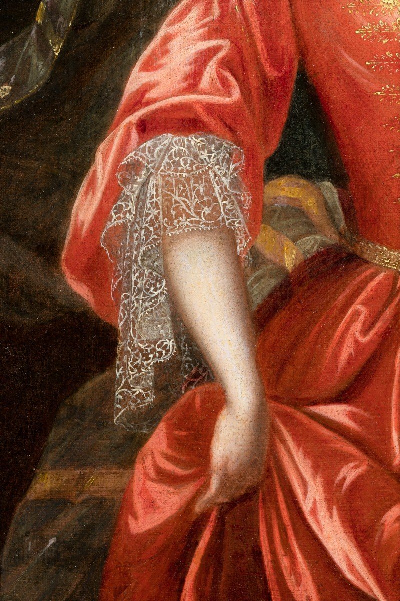 Portrait De Françoise-Marie De Bourbon, Atelier De Pierre Gobert, Fin Du XVIIe Siècle-photo-4