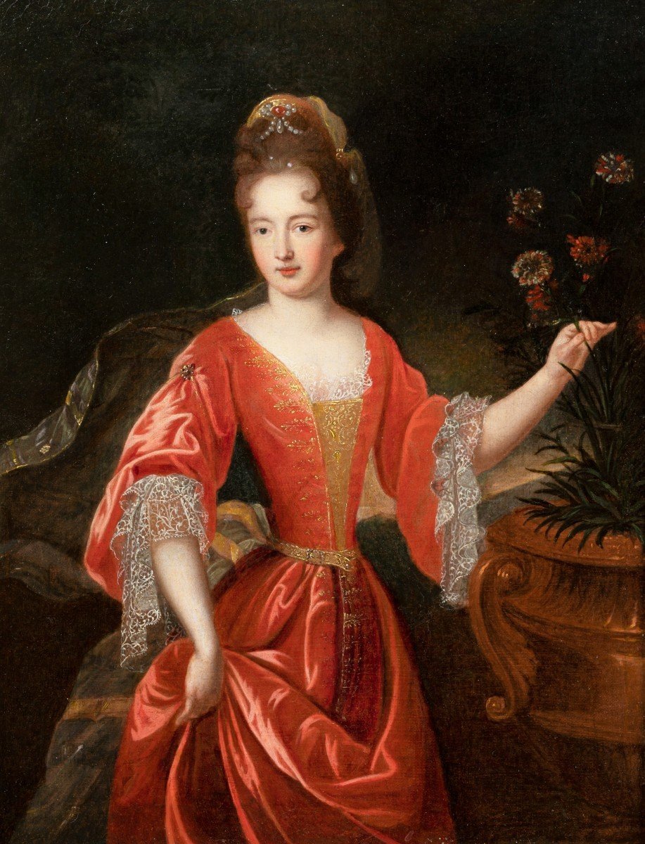 Portrait De Françoise-Marie De Bourbon, Atelier De Pierre Gobert, Fin Du XVIIe Siècle