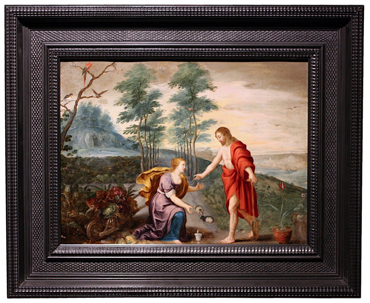 Noli Me Tangere, Milieu Du XVIIe, Entourage De Jan Brueghel Et Pierre Paul Rubens-photo-2
