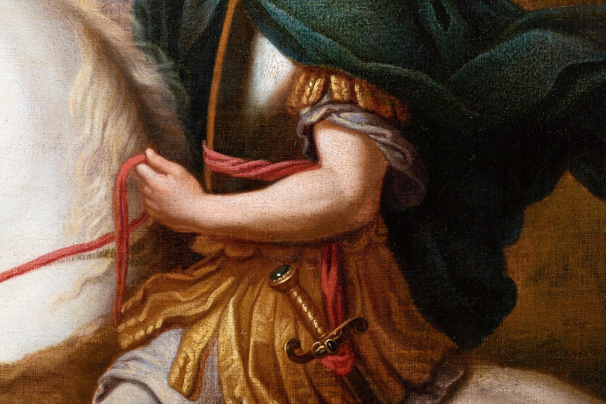 Portrait équestre De Philippe D’orléans, Atelier De Pierre Mignard-photo-3