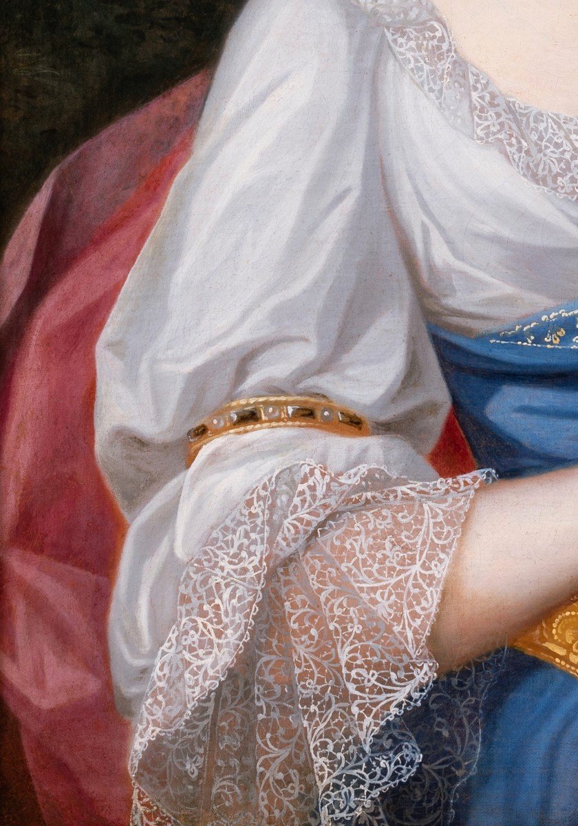 Portrait Of Françoise-marie De Bourbon, Attributed To Pierre Gobert, C.1695-photo-1