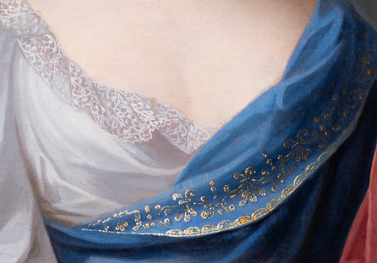 Portrait Of Françoise-marie De Bourbon, Attributed To Pierre Gobert, C.1695-photo-2