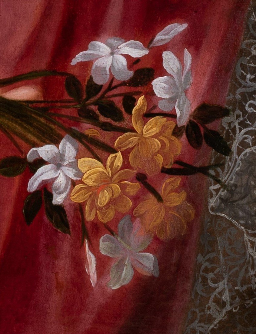 Portrait Of Françoise-marie De Bourbon, Attributed To Pierre Gobert, C.1695-photo-5