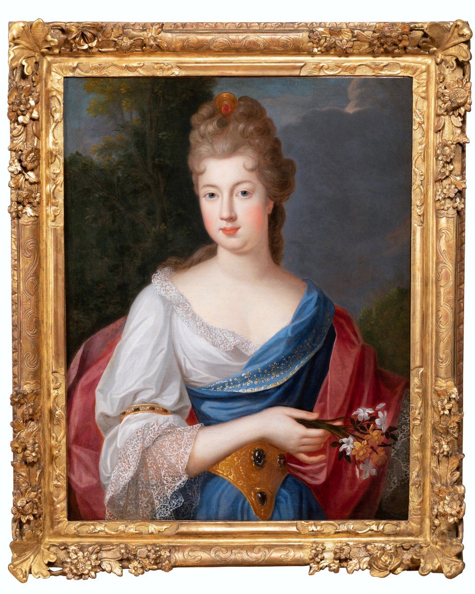 Portrait Of Françoise-marie De Bourbon, Attributed To Pierre Gobert, C.1695