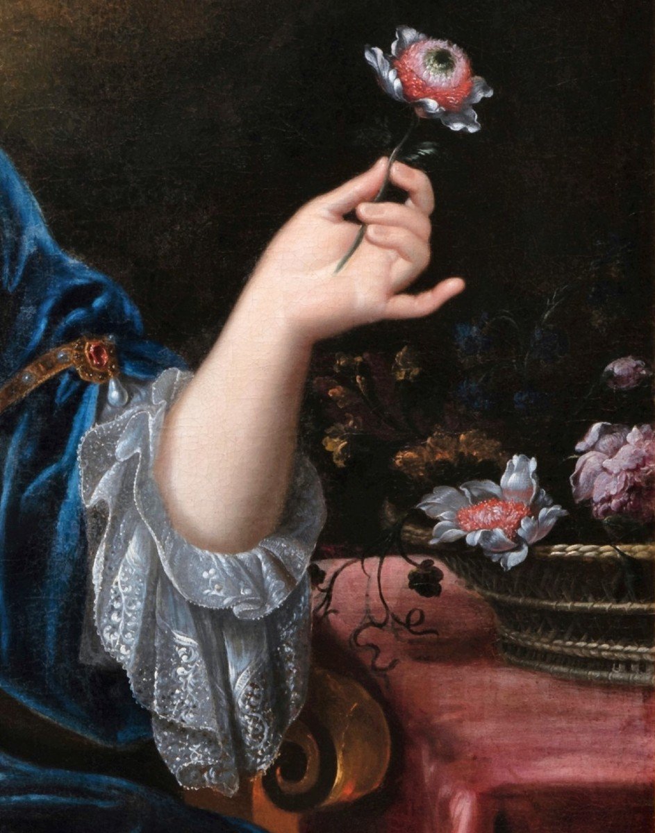 Portrait Of Marie-louise d'Orleans, Attributed To Pierre Mignard-photo-3