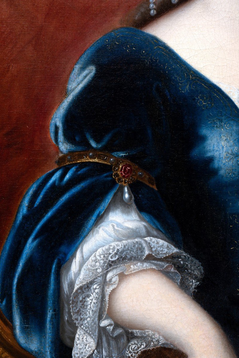 Portrait Of Marie-louise d'Orleans, Attributed To Pierre Mignard-photo-8
