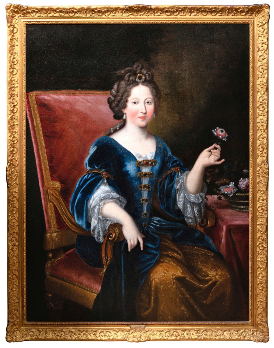 Portrait Of Marie-louise d'Orleans, Attributed To Pierre Mignard