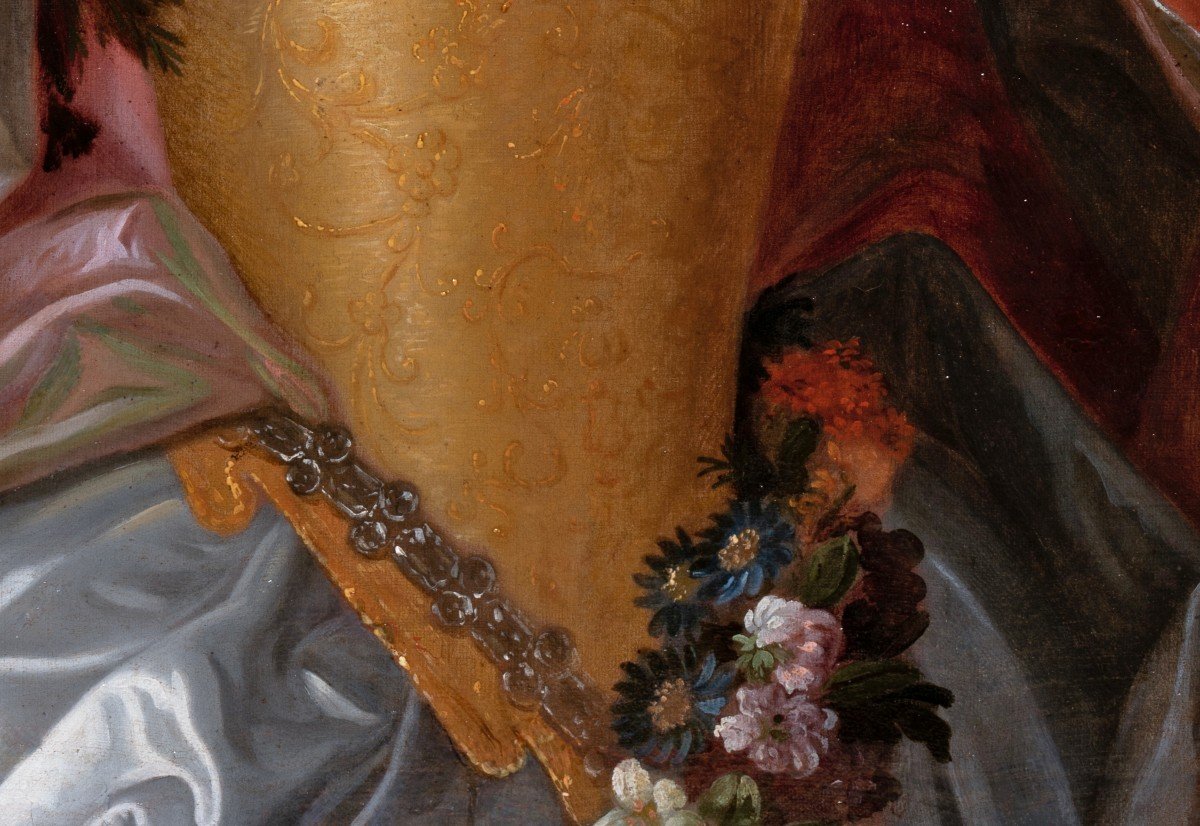 Portrait Of Lady In Flora, Workshop Of Nicolas De Largillière, Circa 1690-photo-1