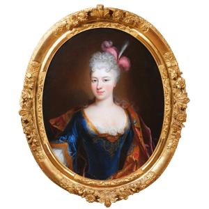 Portrait Of The Countess Of Hombourg, Studio Of Nicolas De Largillièrre, Early 18th Century