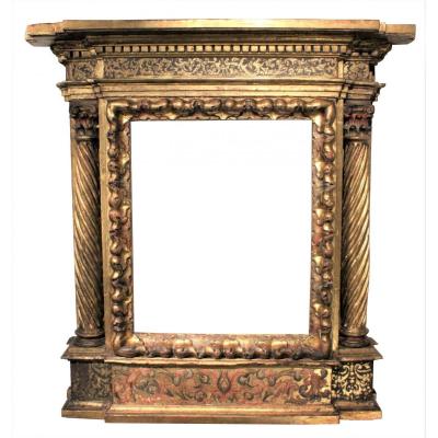 Renaissance Italian Giltwood Frame Tabernacle