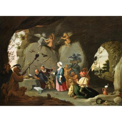 Temptation Of St Anthony - Workshop Of David Teniers The Younger (1610-1690)