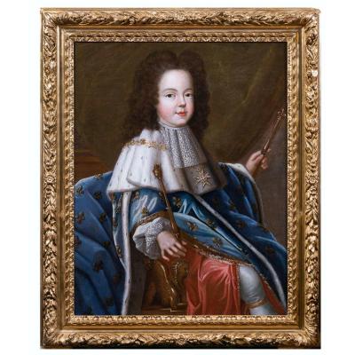 Portrait Of Louis XV As A Child, Workshop Of Pierre Gobert C. 1716