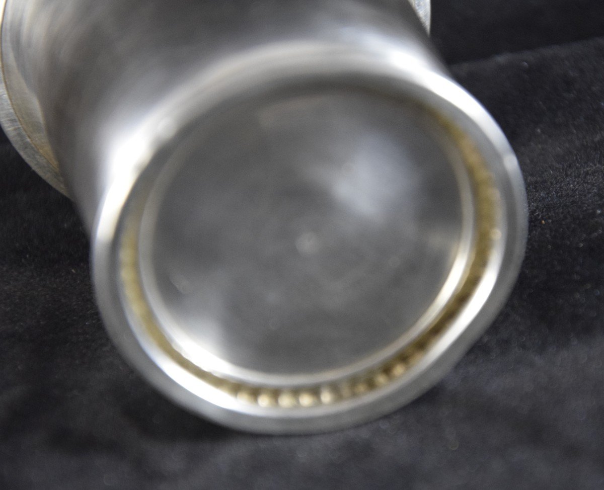 Timpani In Sterling Silver, Hallmark Minerva.-photo-2