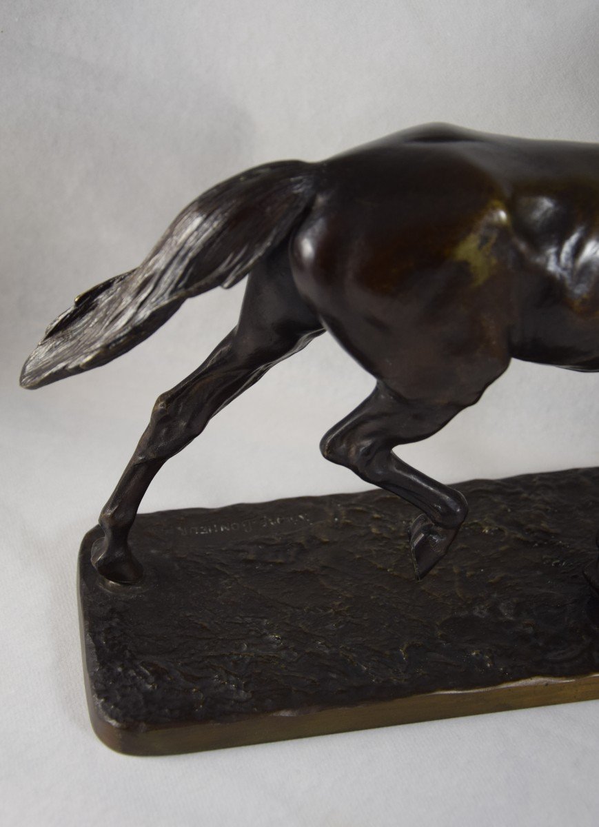 Isidore Bonheur (1827-1901)  Cheval Au Trot ,bronze .-photo-6