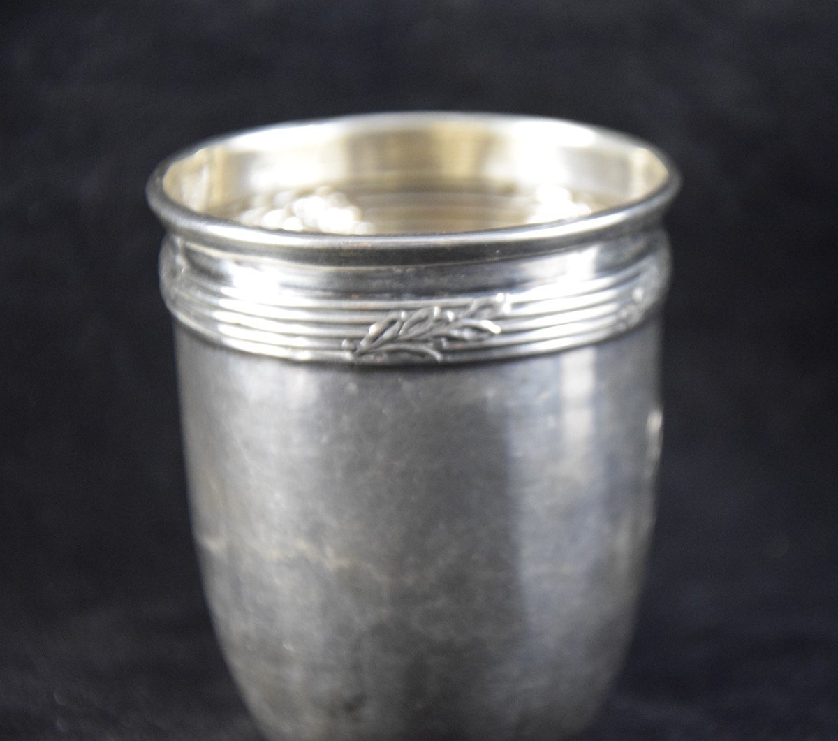 Curon Beaker In Solid Silver, Neck Brace Hallmark, Goldsmith Victor Boivin Fils, Late 19th Century-photo-2