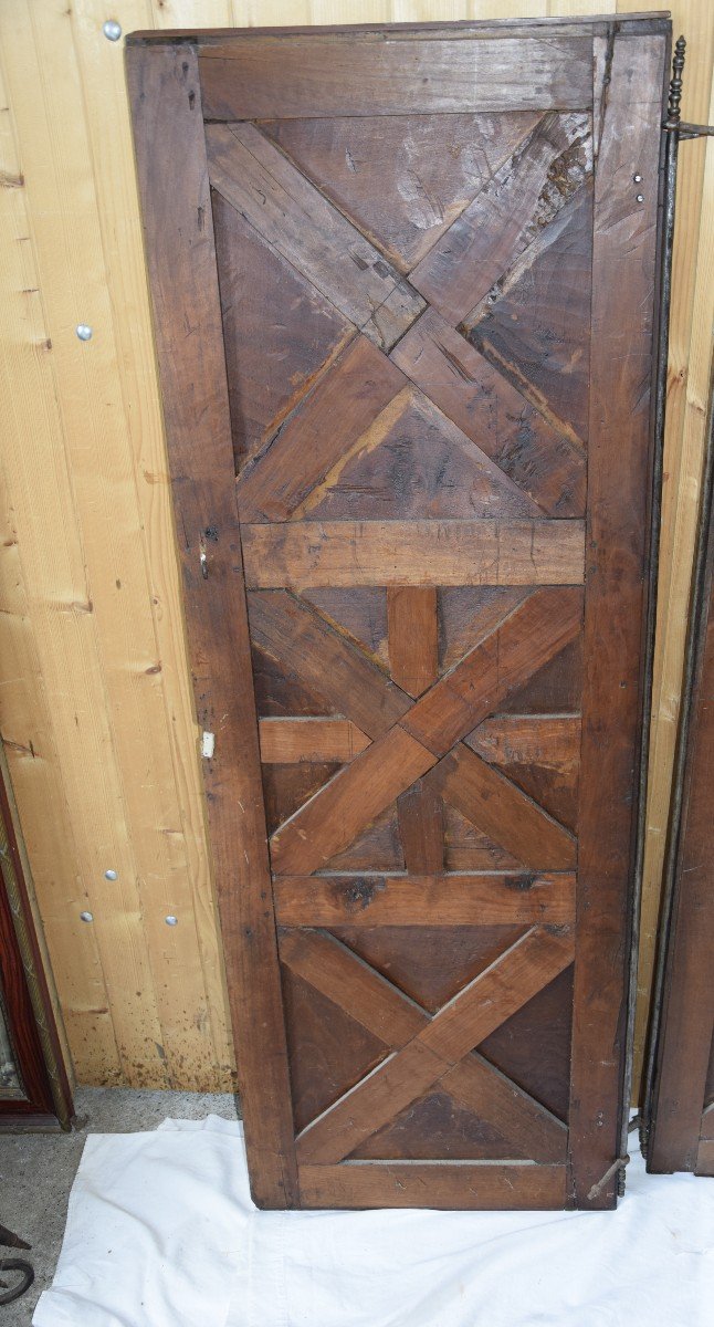 Pair Of Doors In Versailles Marquetry, 18th Century-photo-3