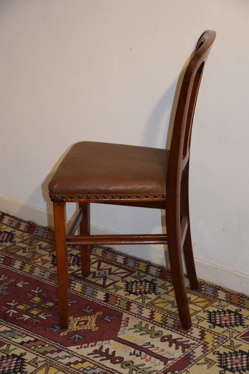 Suite de 5 chaises estampillées" Dubois"  ,époque Louis Philippe -photo-1
