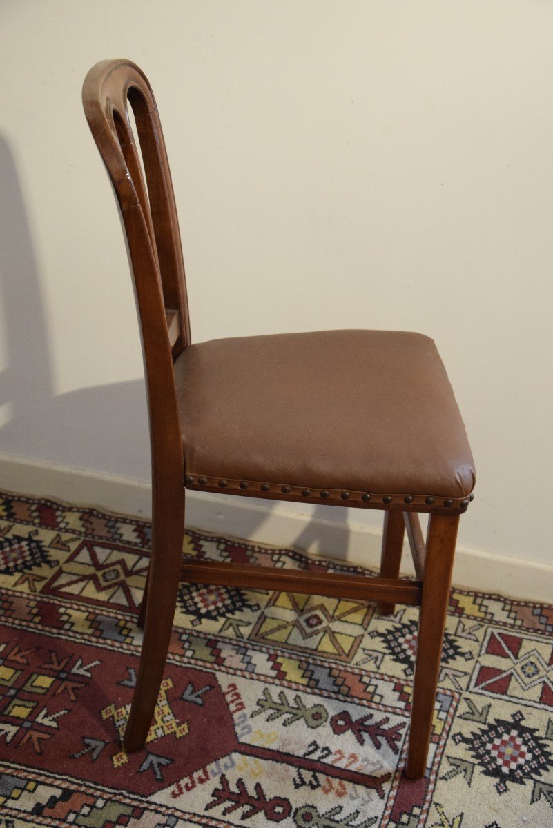 Suite de 5 chaises estampillées" Dubois"  ,époque Louis Philippe -photo-3