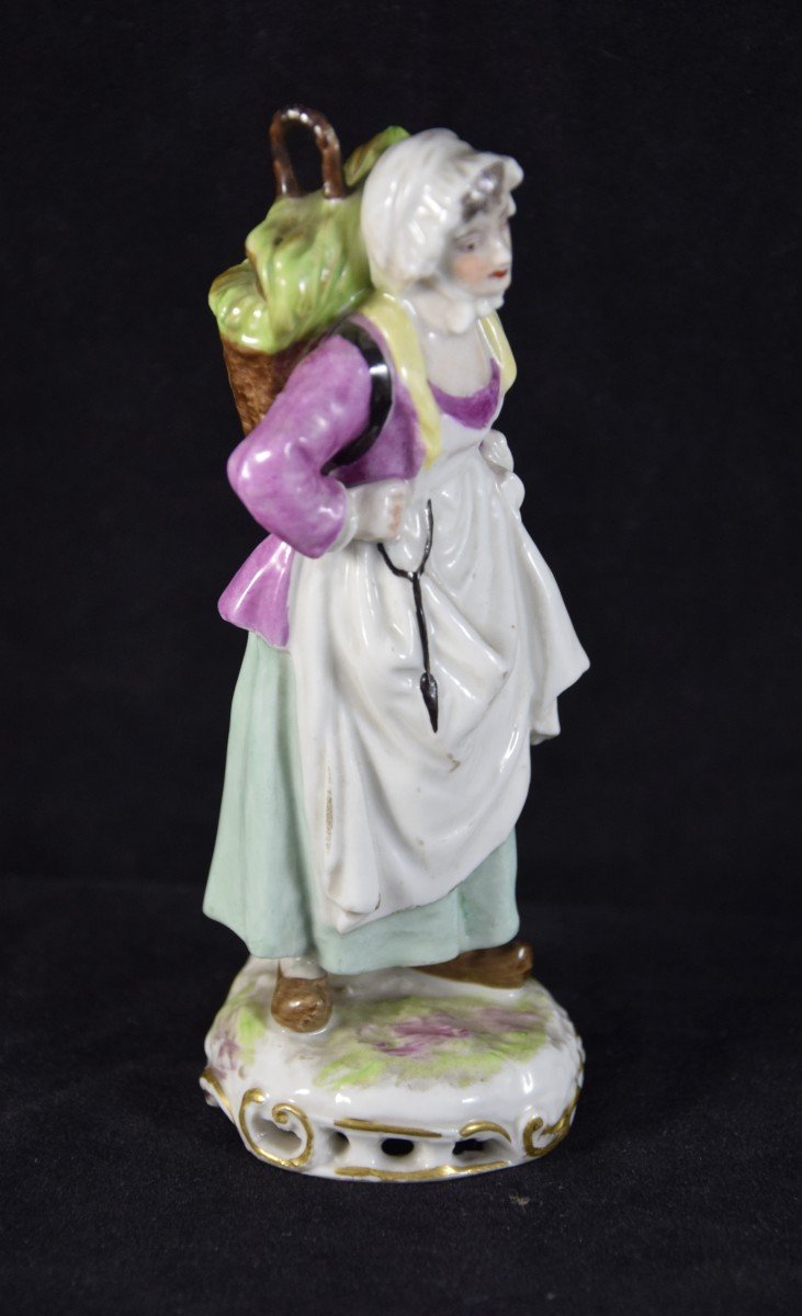 Figurine en porcelaine polychrome , Samson -Paris , XIXème -photo-2