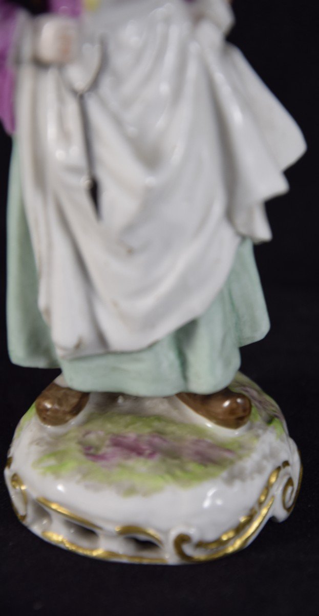 Figurine en porcelaine polychrome , Samson -Paris , XIXème -photo-4