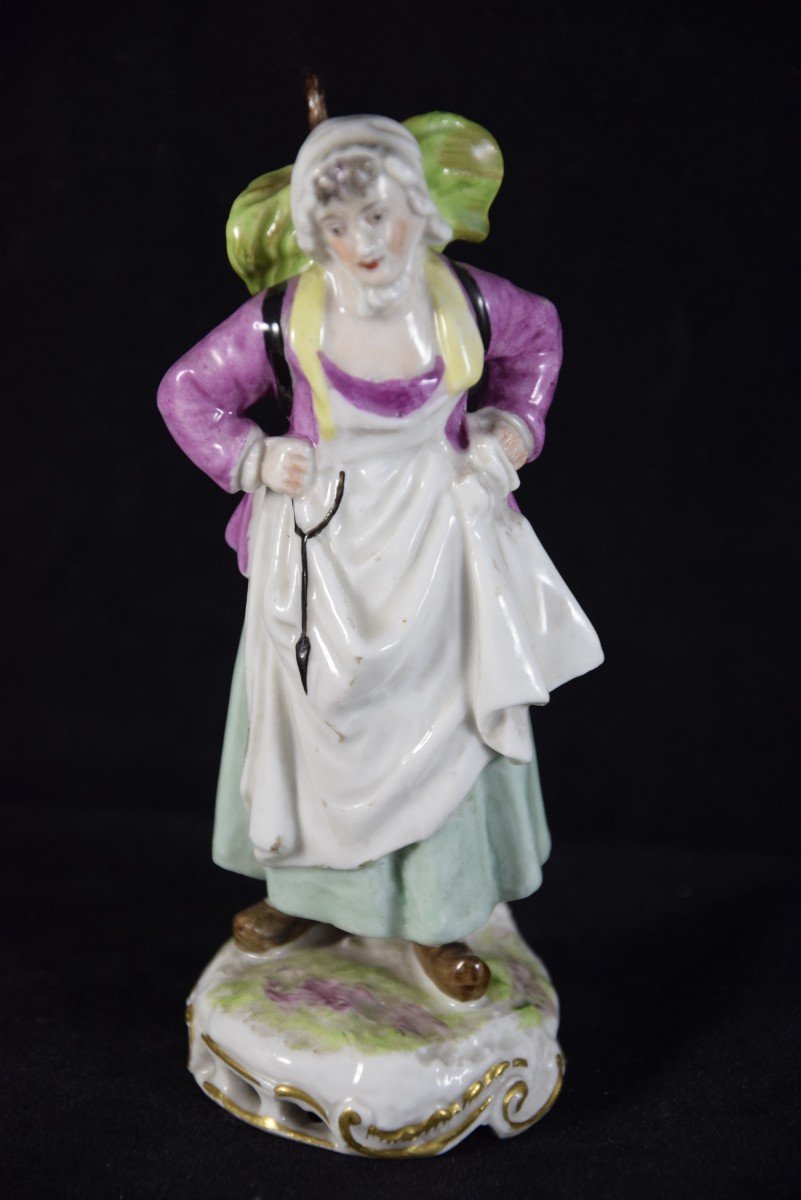 Figurine en porcelaine polychrome , Samson -Paris , XIXème -photo-5