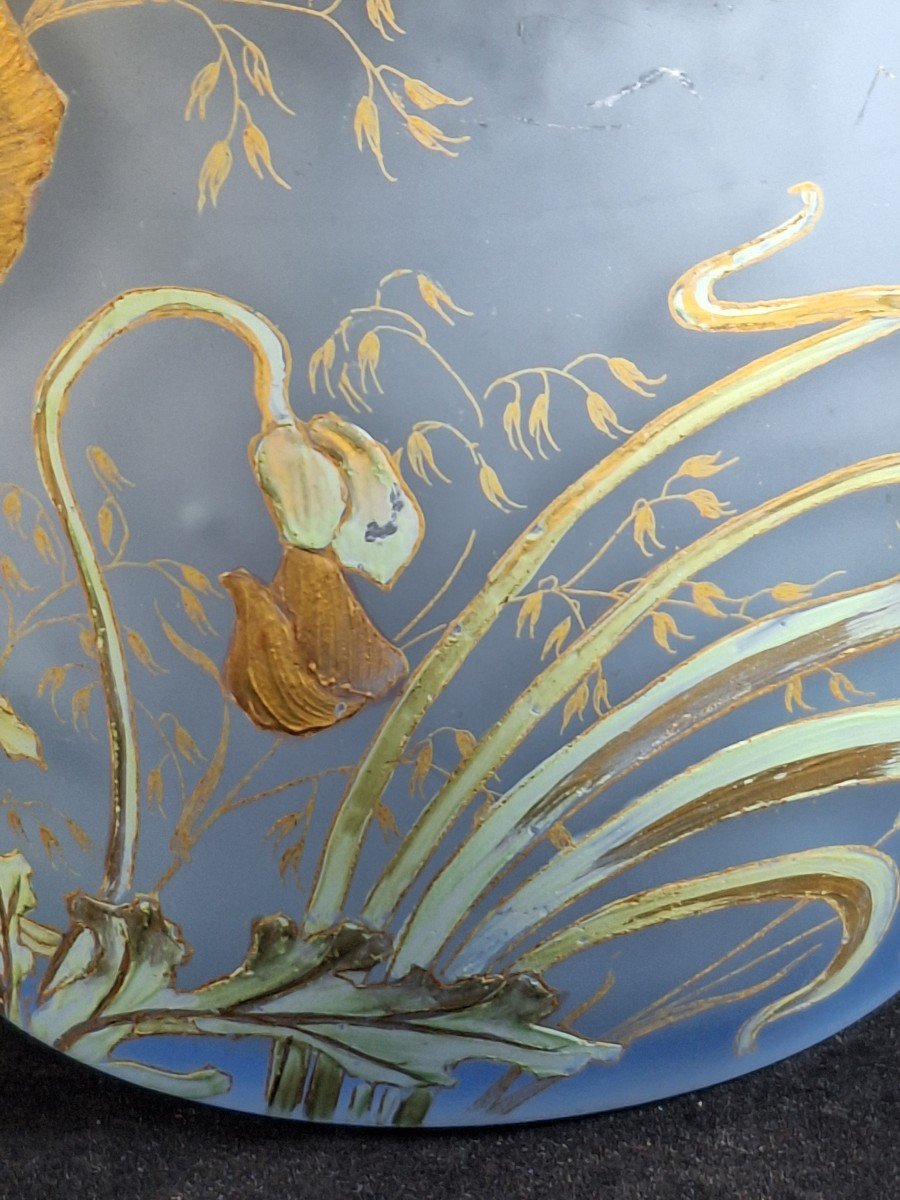  Large Biscuit Box, Art Nouveau, Legras, Montjoye -photo-4