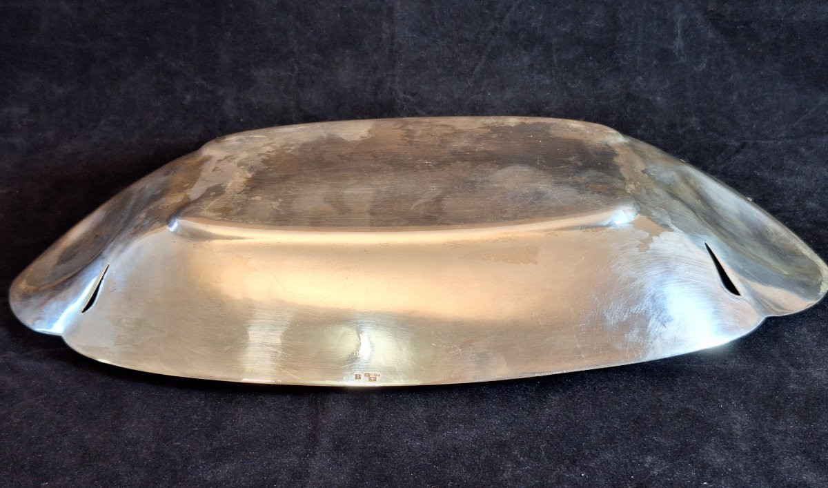 Art Nouveau Style Silver Plated Bread Basket, Gallia Christofle Goldsmiths -photo-3