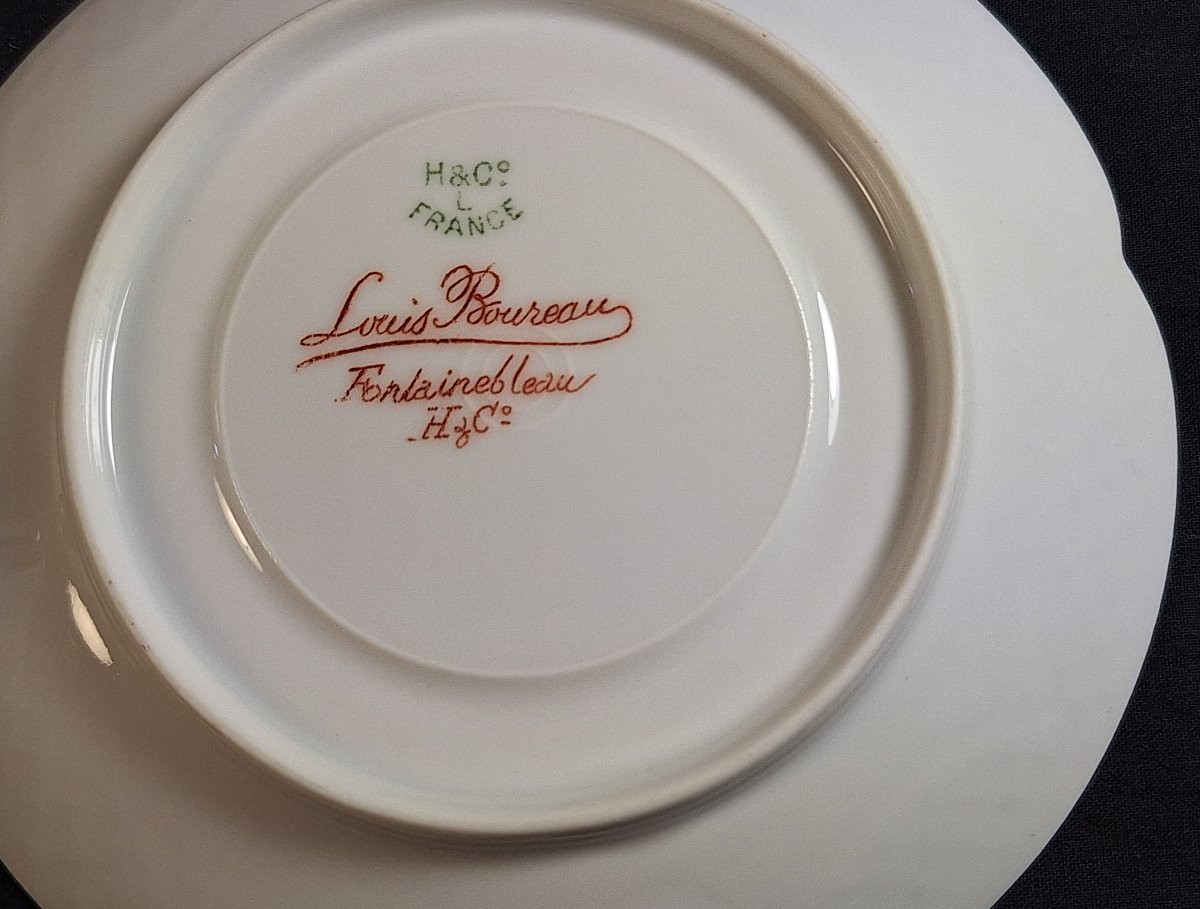 Ecuelle  à bouillon ,bol à bouillon ,en porcelaine de Limoges  , Haviland & Cie ,fin XIXème -photo-4