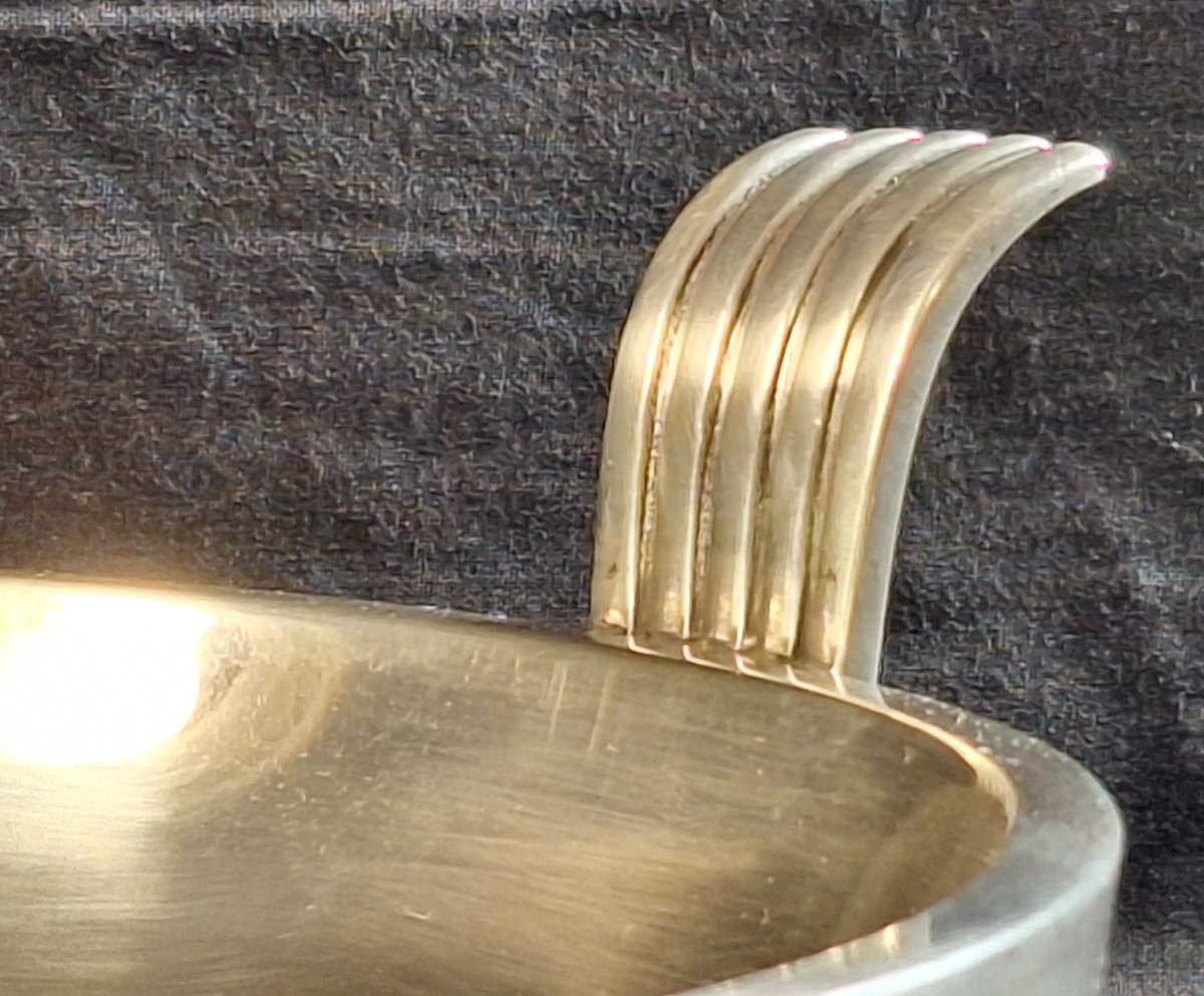 Art Deco Cup, In Solid Silver, Goldsmith David Andersen, 20th Century -photo-4