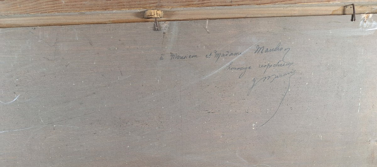 Georges Maroniez (Douai 1865-Paris 1933) "  La Côte d'Opale " Huile sur panneau bois , 1888.-photo-8