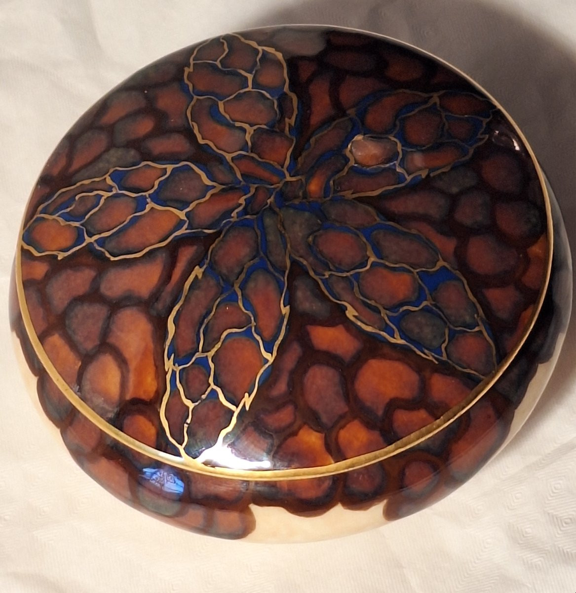 Camille Tharaud (1878-1956), Porcelain Candy Box, Art Deco, Limoges, 20th Century -photo-3
