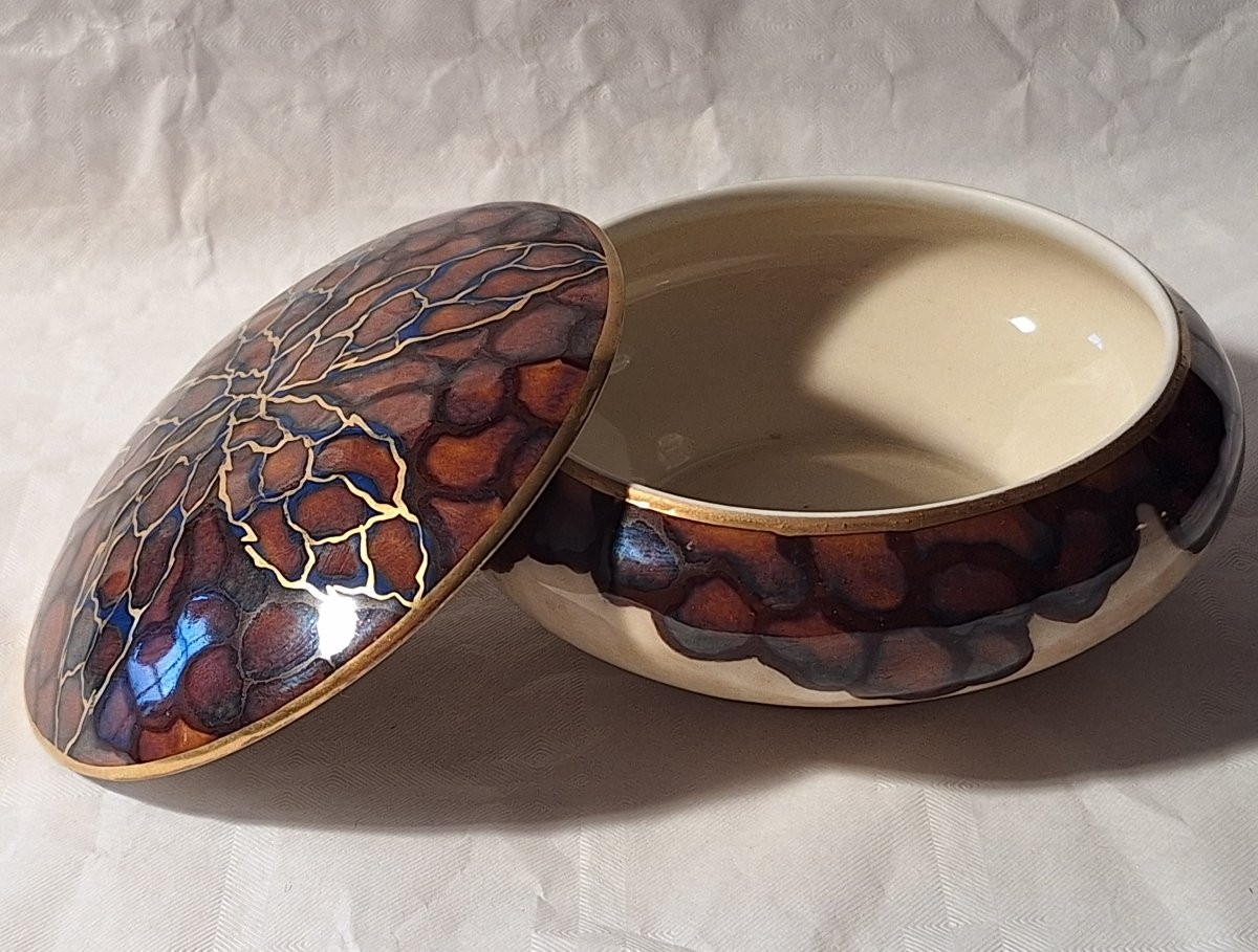 Camille Tharaud (1878-1956), Porcelain Candy Box, Art Deco, Limoges, 20th Century -photo-4